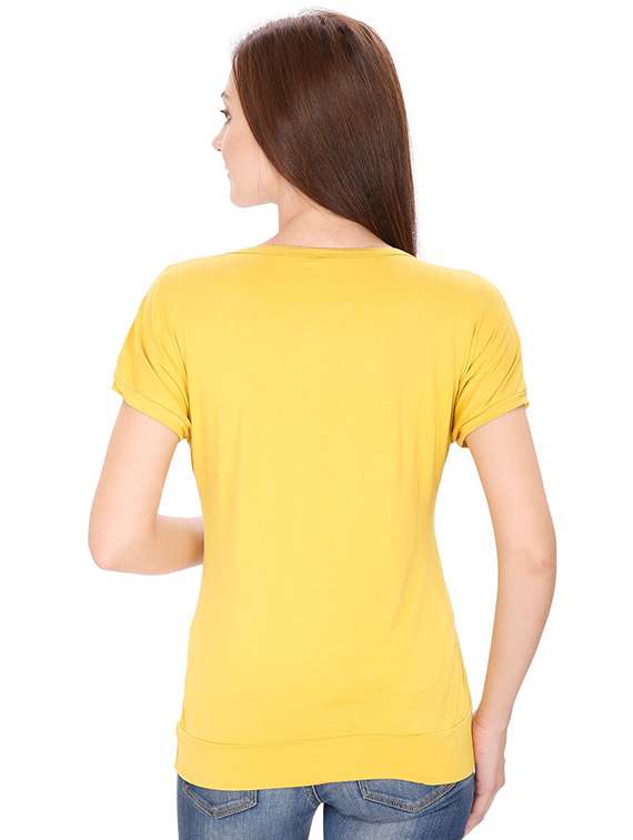 women's straight round neck top - 15916406 - Standard Image - 2