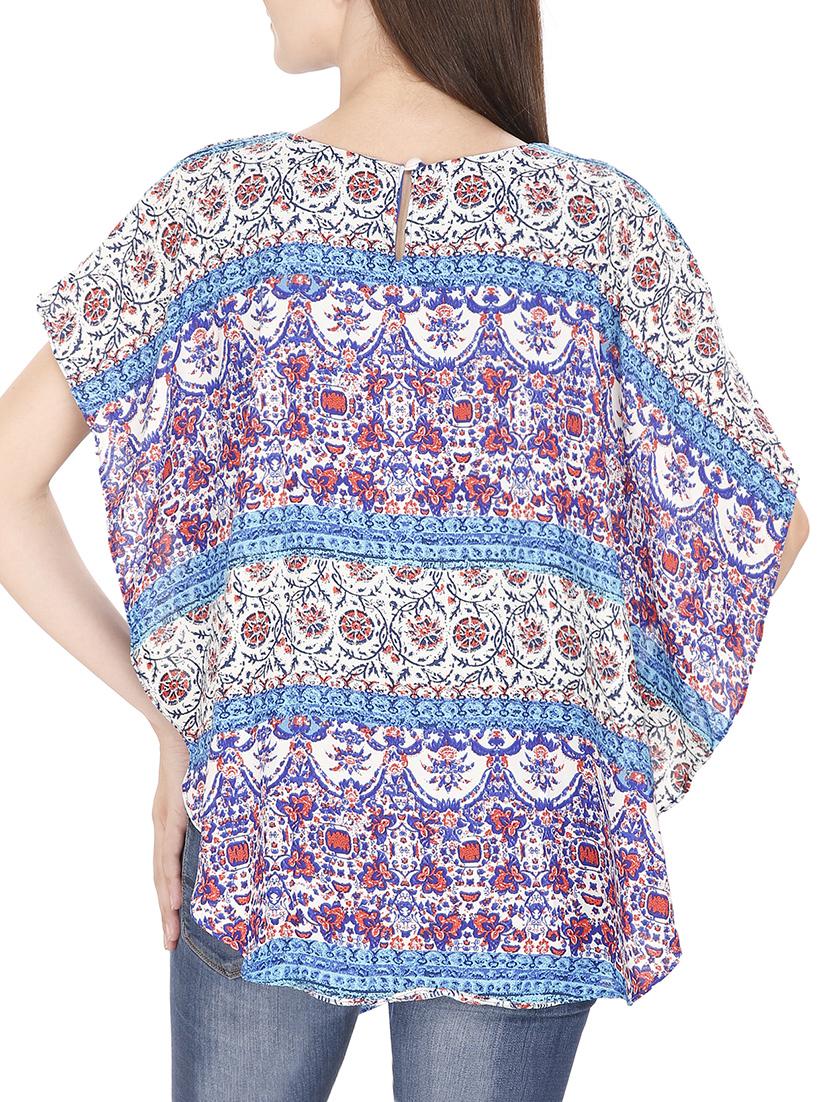 women's layered round neck top - 15916429 - Standard Image - 2