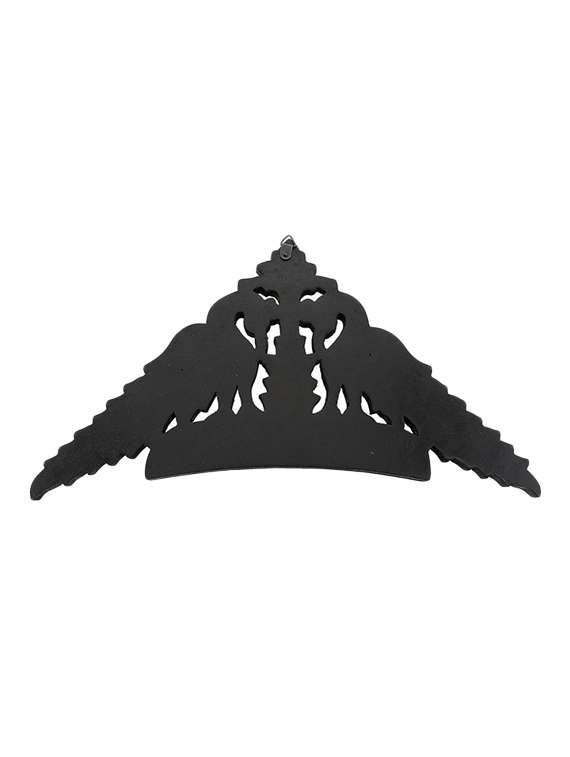 desi karigar wooden black peacock design wall hanging key holder - 15916641 - Standard Image - 2