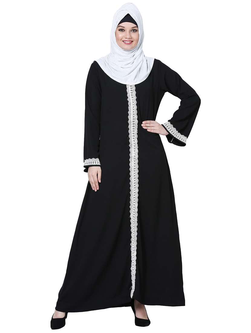 embellished a-line cloaks & abaya - 15916764 -  Zoom Image - 0