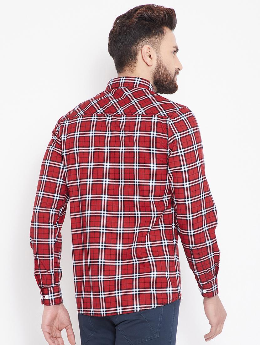 red checkered casual shirt - 15916836 - Standard Image - 2