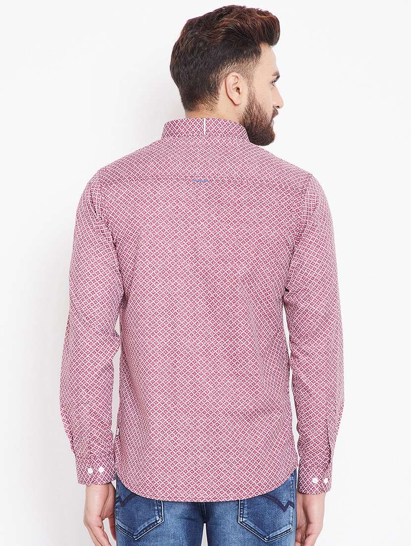 red printed casual shirt - 15916846 -  Standard Image - 2