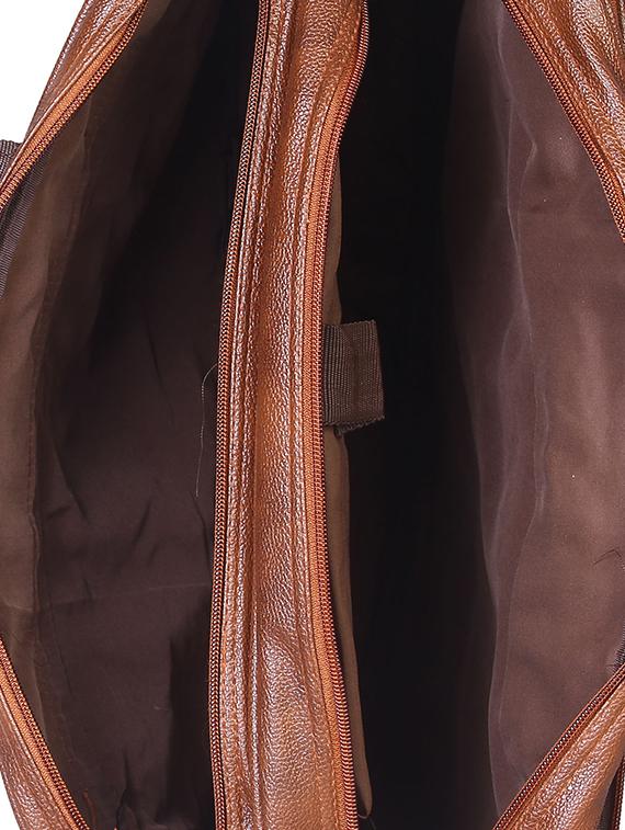 tan leatherette laptopbag - 15918434 - Standard Image - 2