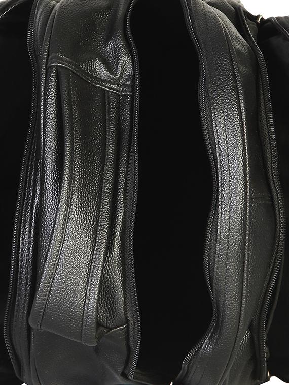 black leatherette backpack - 15918451 - Standard Image - 2