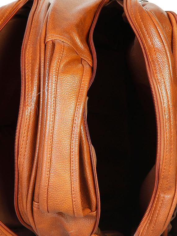 tan leatherette backpack - 15918453 - Standard Image - 2