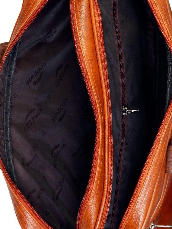 tan leatherette laptopbag - 15918458 - Standard Image - 2