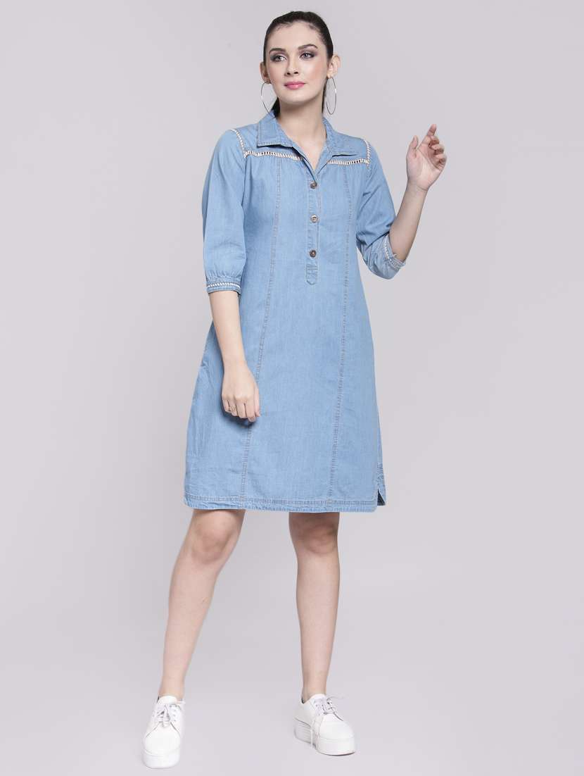 women's shirt solid dress