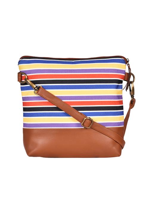 multi colored canvas sling bag - 15920747 -  Standard Image - 0