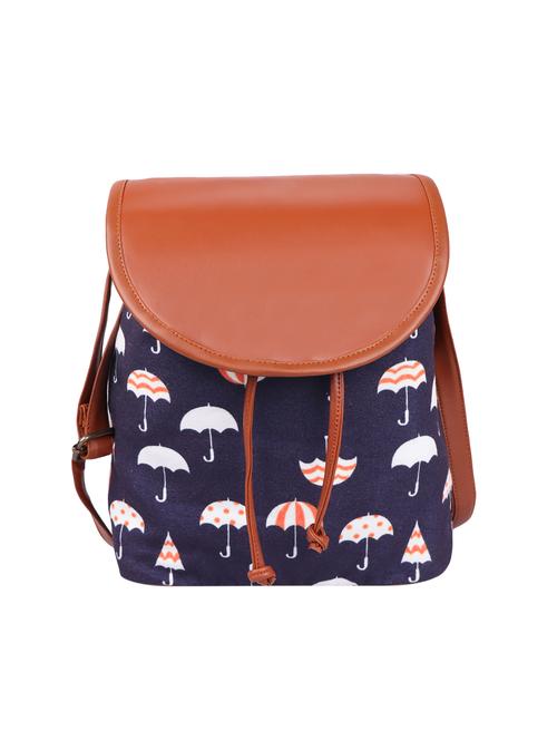 navy blue printed regular sling bag - 15920781 -  Standard Image - 0