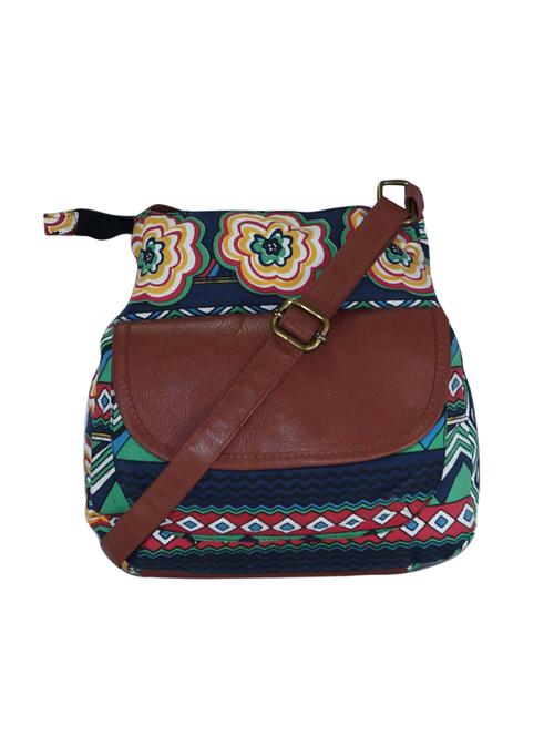 blue printed sling bag - 15920784 -  Standard Image - 0