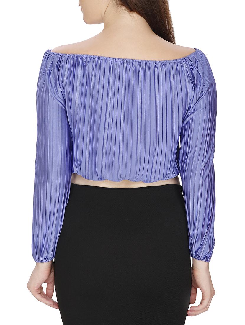 women's crop off shoulder top - 15920907 - Standard Image - 2