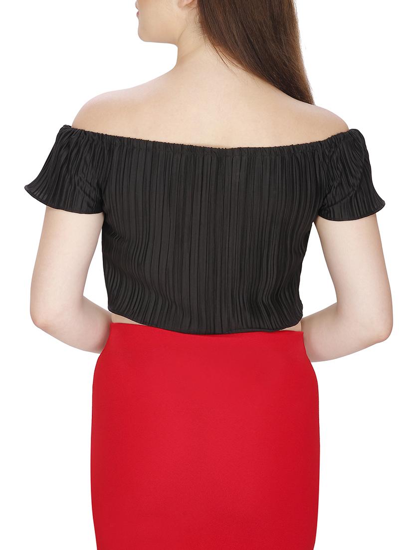 women's crop off shoulder top - 15920911 - Standard Image - 2