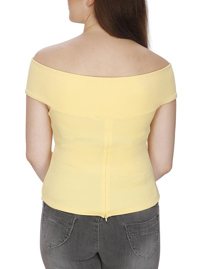 crossover off shoulder top - 15920922 - Standard Image - 2