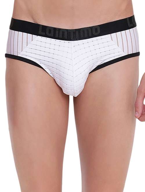White Polyester Spandex Hipster