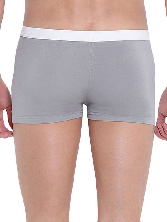 grey cotton modal spandex trunk - 15921790 -  Standard Image - 2