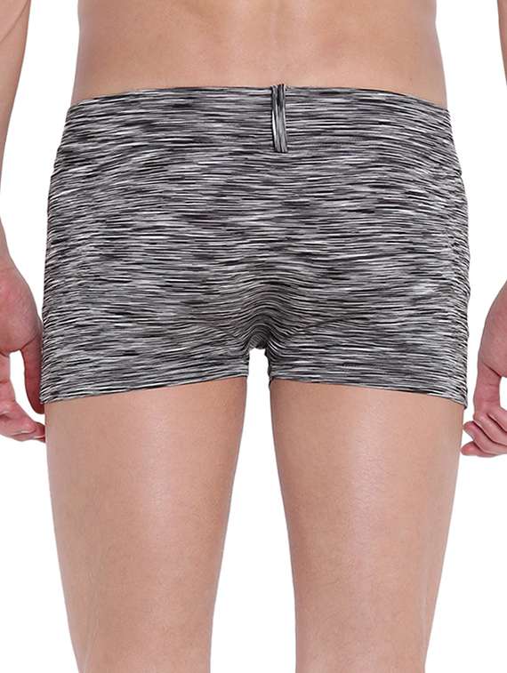 grey black melange polyester spandex trunk - 15921796 -  Standard Image - 2