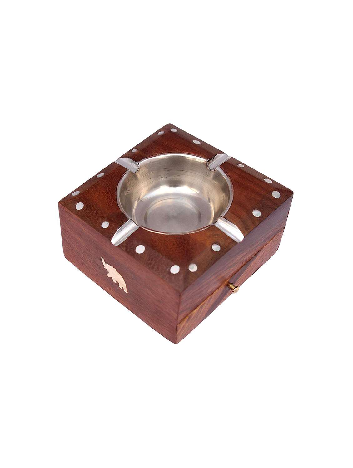 desi karigar square ash tray with drawer