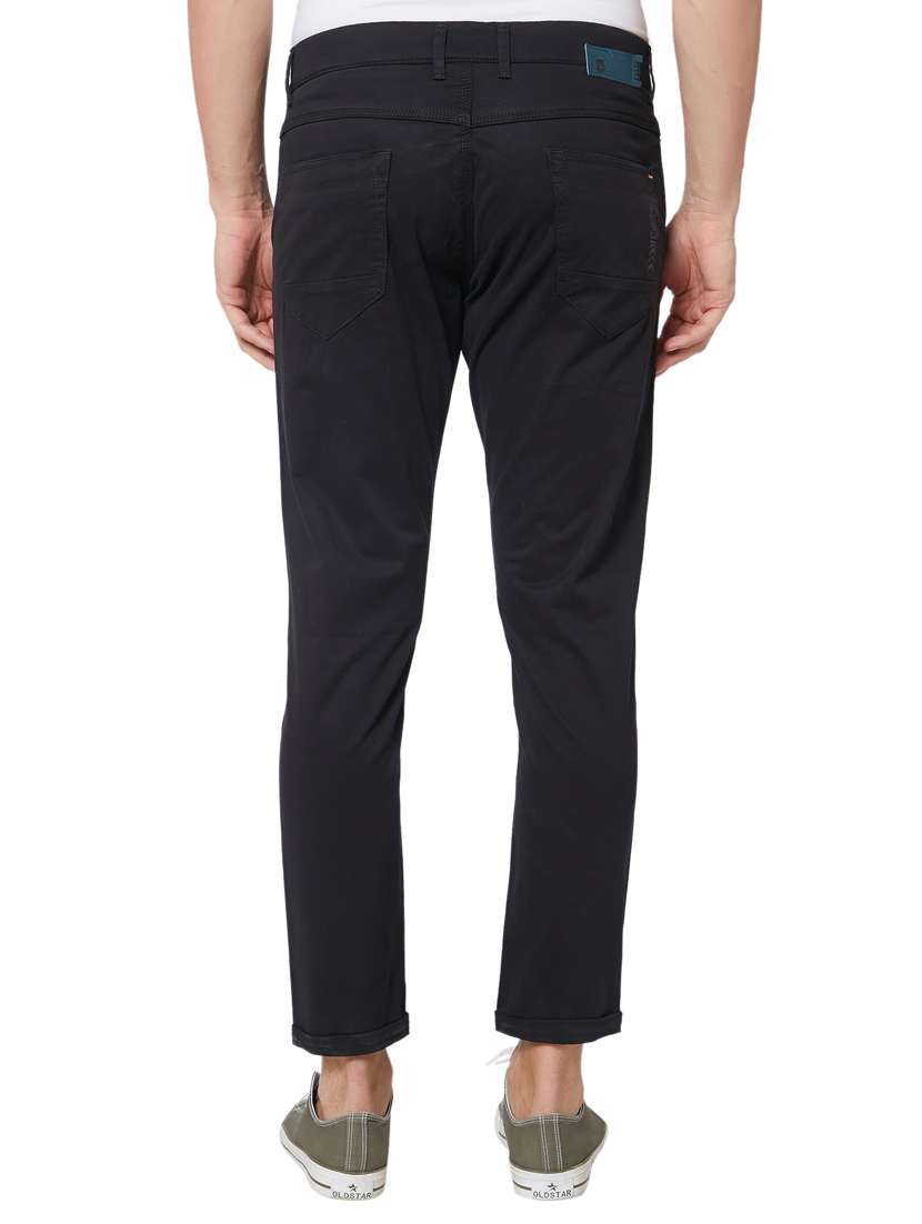 black cotton plain jeans - 15926641 - Standard Image - 2