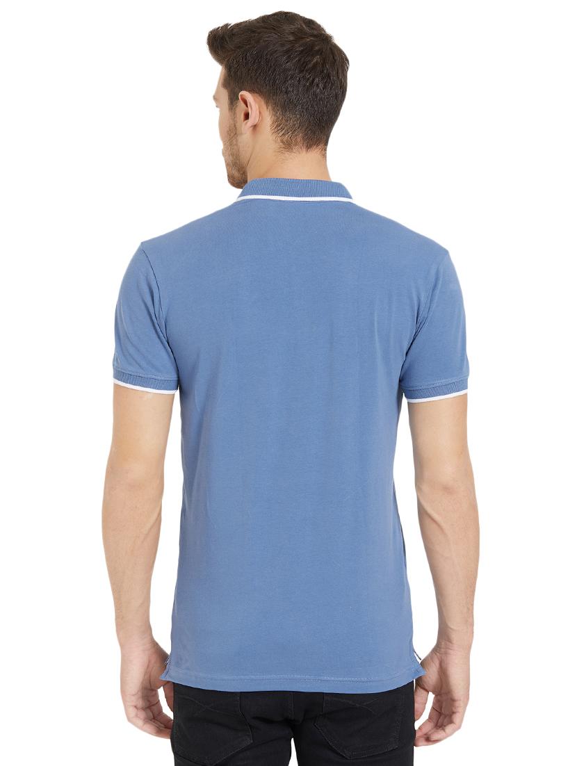 blue cotton polo t-shirt - 15926724 - Standard Image - 2