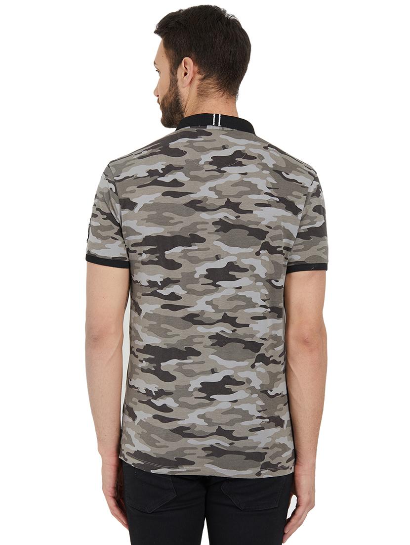 grey cotton all over print t-shirt - 15926736 - Standard Image - 2
