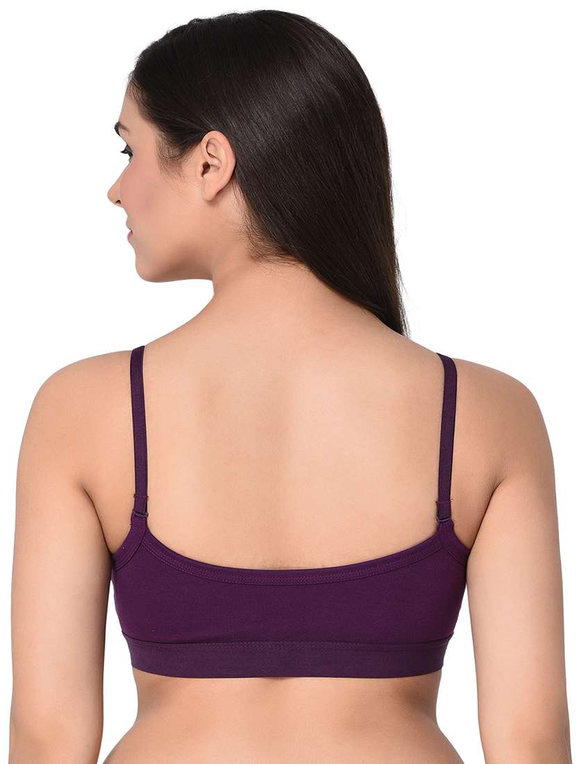 set of 2 solid sports bras - 15930191 -  Standard Image - 2