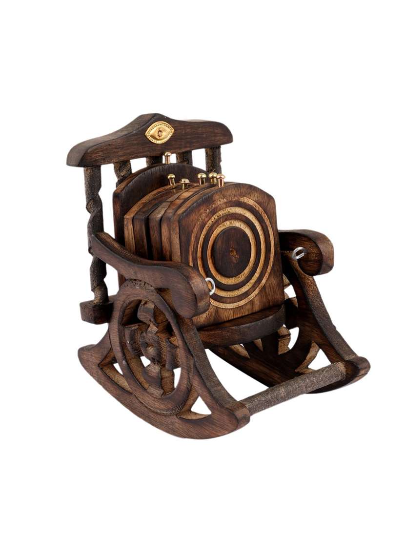 desi karigar wooden coasters