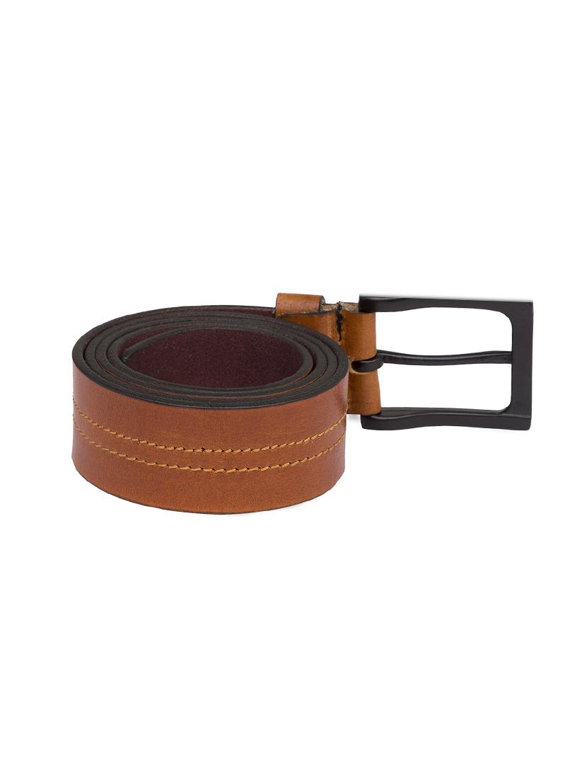 tanbrown leather belt - 15932311 - Standard Image - 2