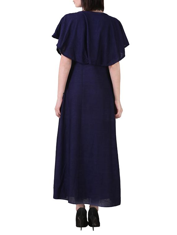 eyelet detail overlay maxi dress - 15933098 - Standard Image - 2