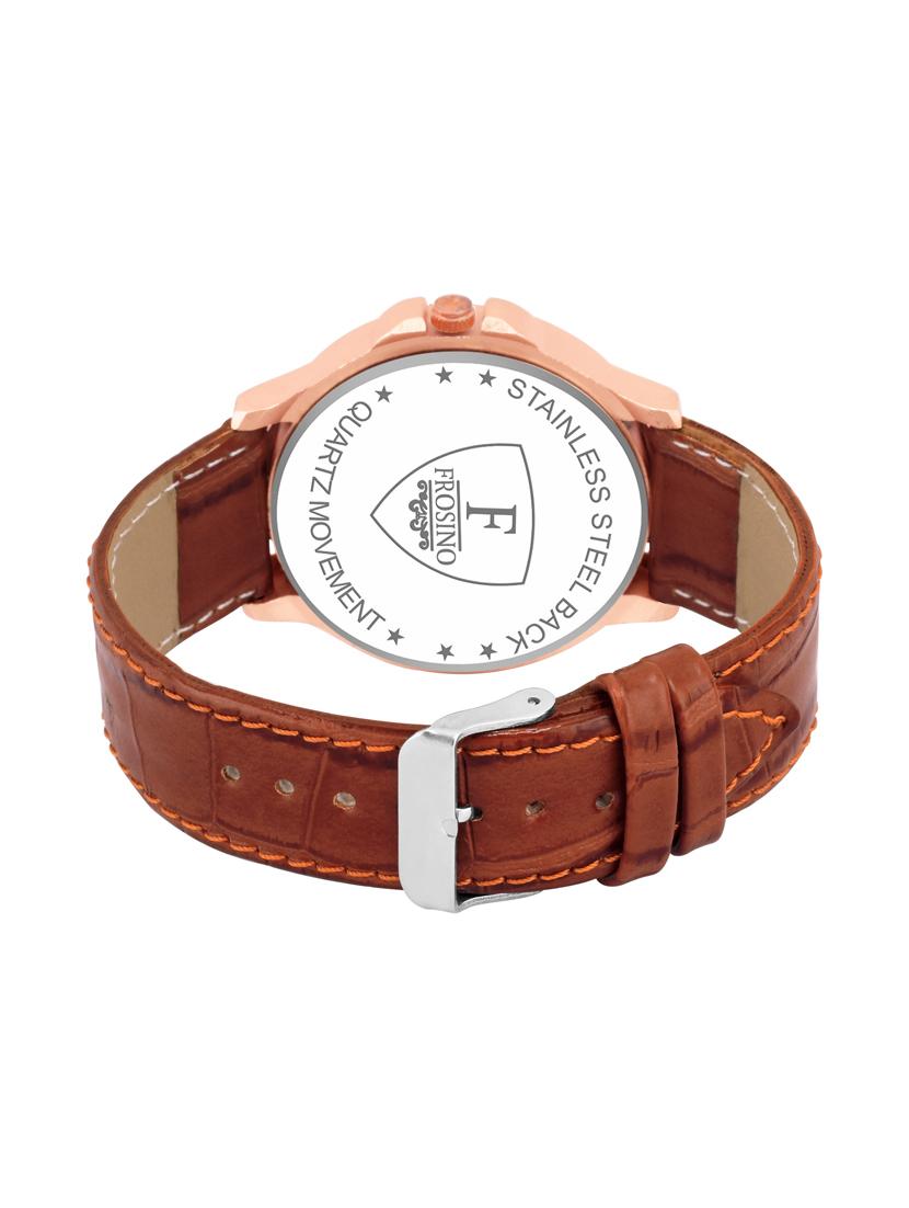 frosino brown strap analog watch - 15933766 - Standard Image - 2