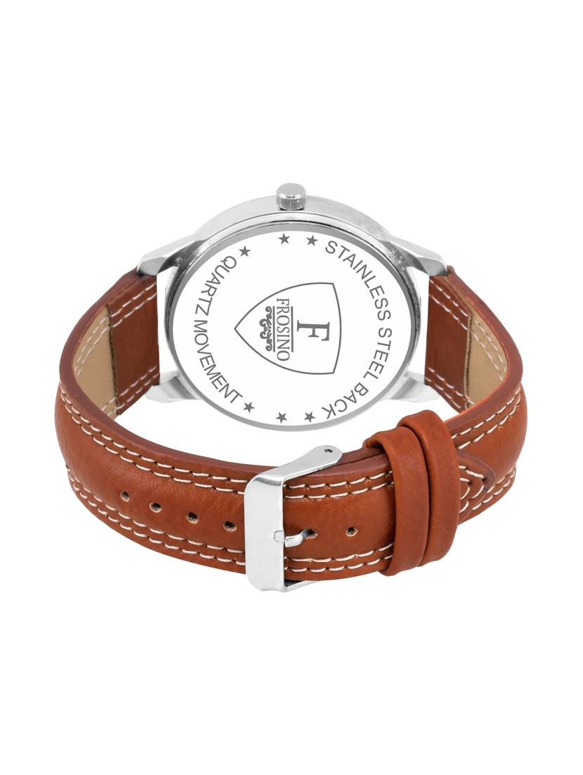 frosino brown strap analog watch for boys and men - 15933772 - Standard Image - 2
