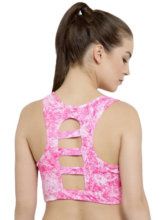 styled back sports bra - 15935073 -  Standard Image - 2