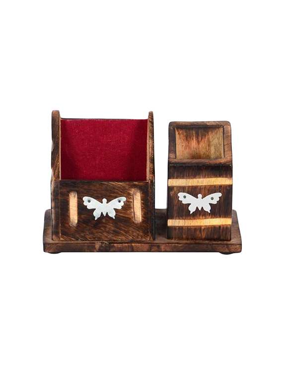 pen stand and business card holder