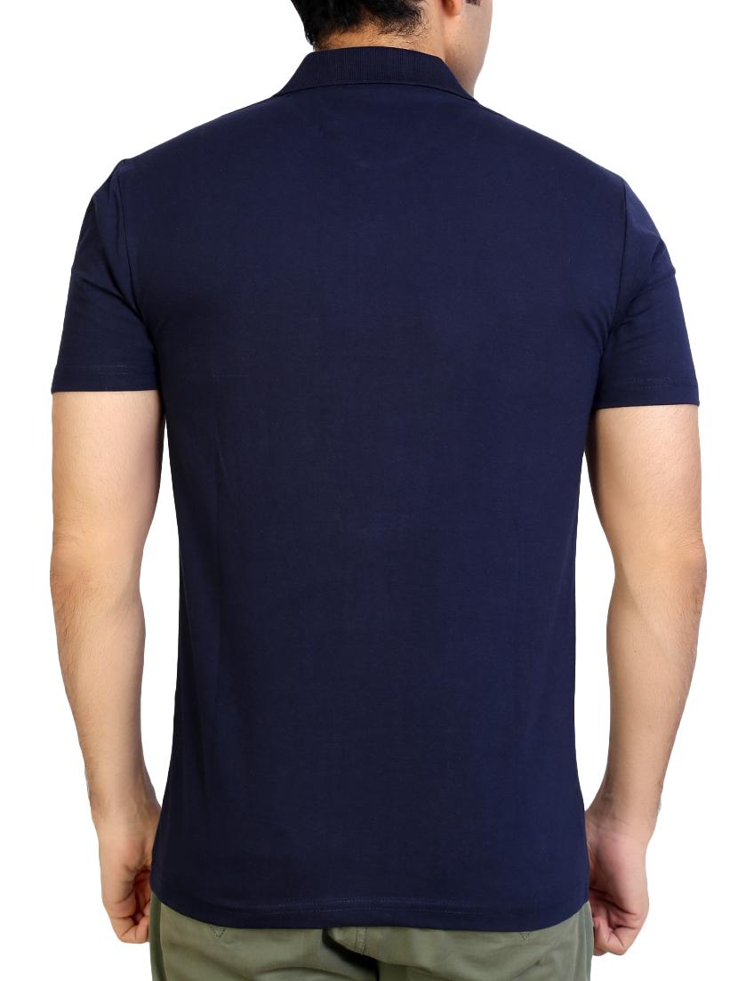 men solid polo neck t-shirt - 15942194 - Standard Image - 2
