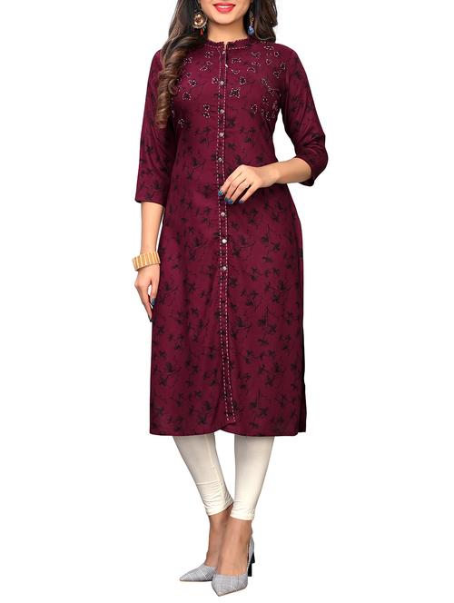 women's front slit kurta - 15945451 - Standard Image - 0