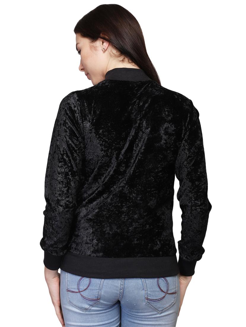 ribbed edge varsity jacket - 15947113 - Standard Image - 2