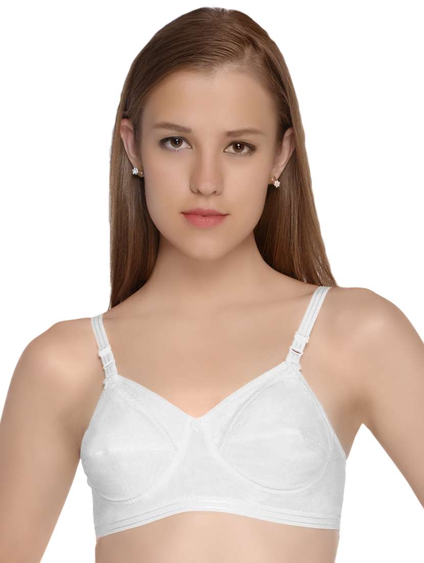 floral patch solid bra 