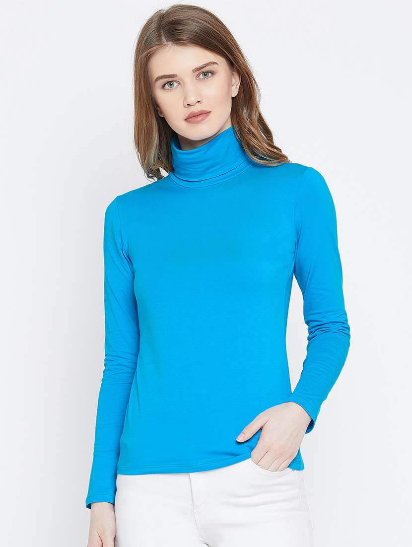 turtle neck long sleeved top
