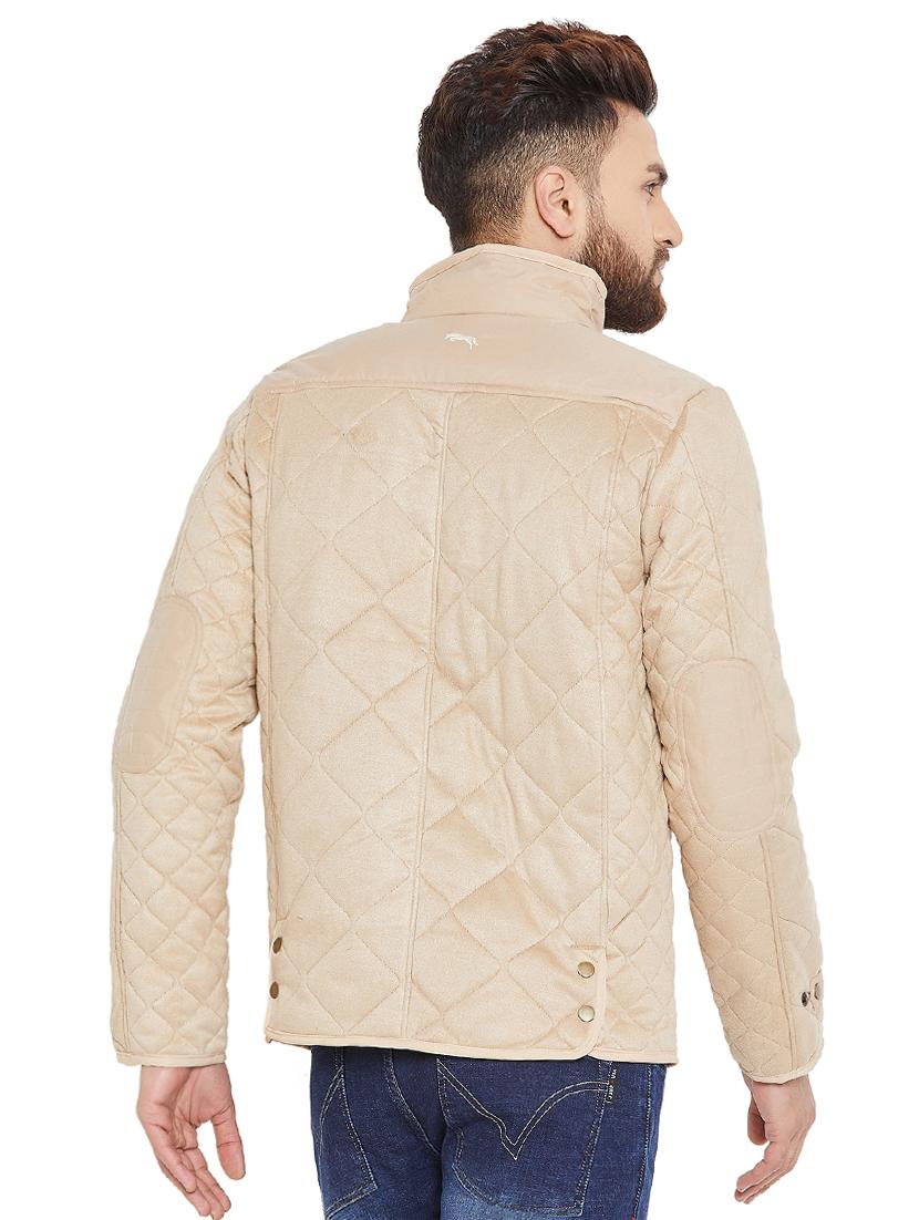 beige polyester quilted jacket - 15953572 - Standard Image - 2