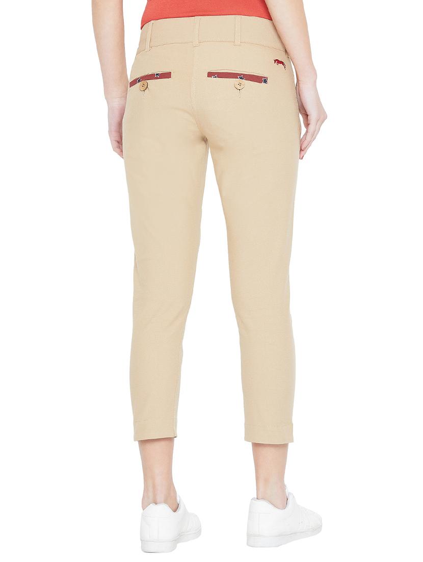 binding detail button closure cropped pant - 15953576 - Standard Image - 2