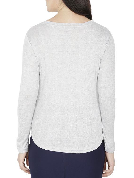 curved hem asymmetric top - 15953622 - Standard Image - 2