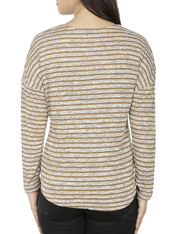 dropped shoulder striped top - 15953730 - Standard Image - 2