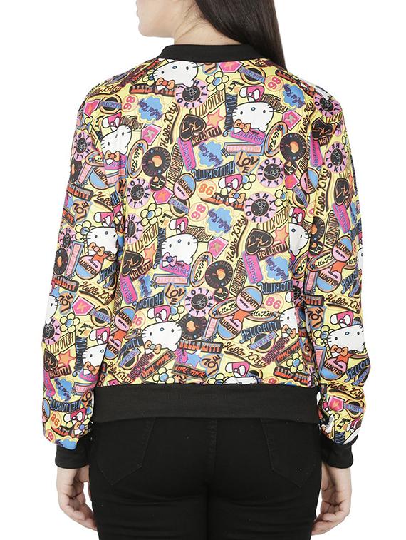 quirky print varsity jacket - 15953952 - Standard Image - 2