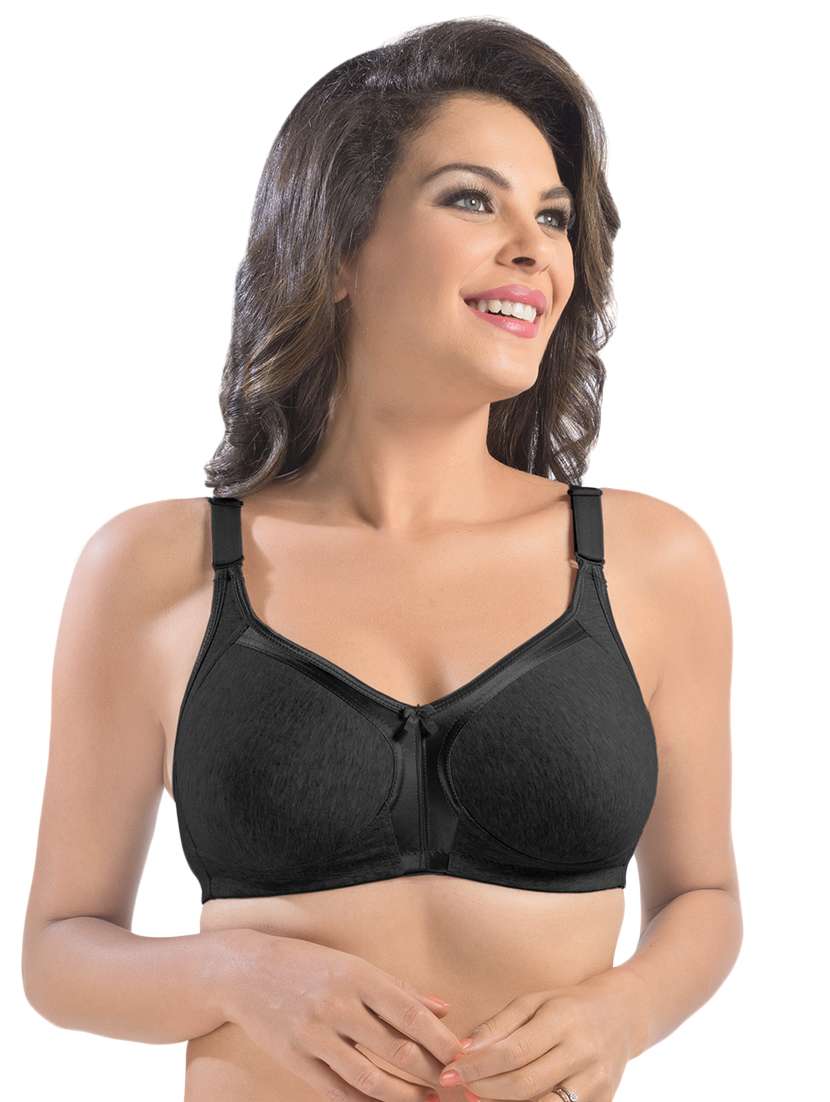bow applique solid bra
