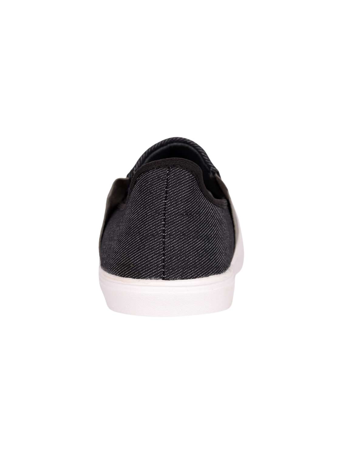 black canvas casual slip ons - 15963629 - Standard Image - 2