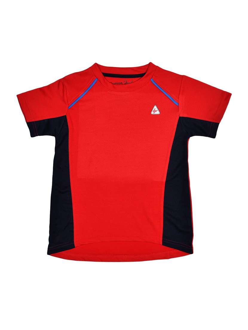 round neck color block t-shirt