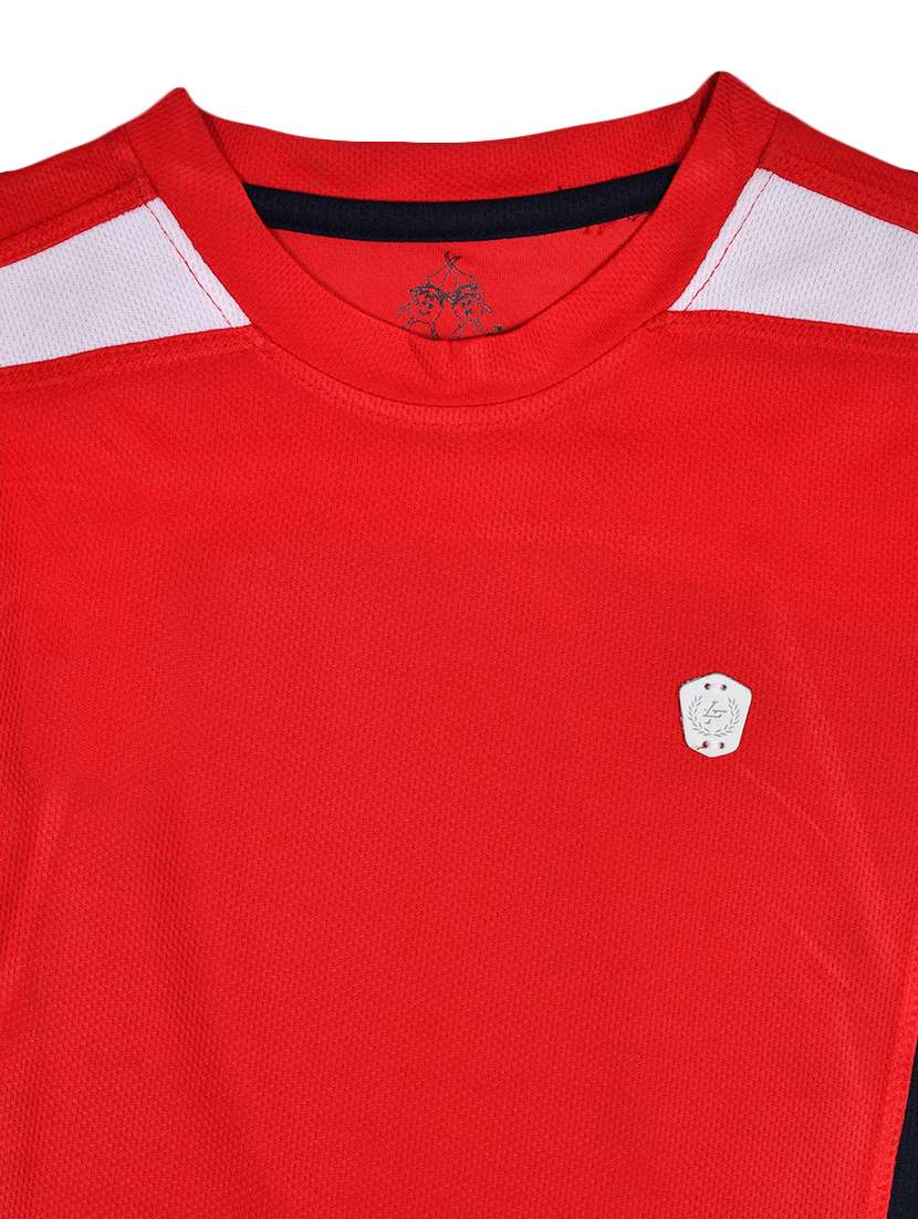 round neck color block t-shirt - 15964690 -  Standard Image - 2