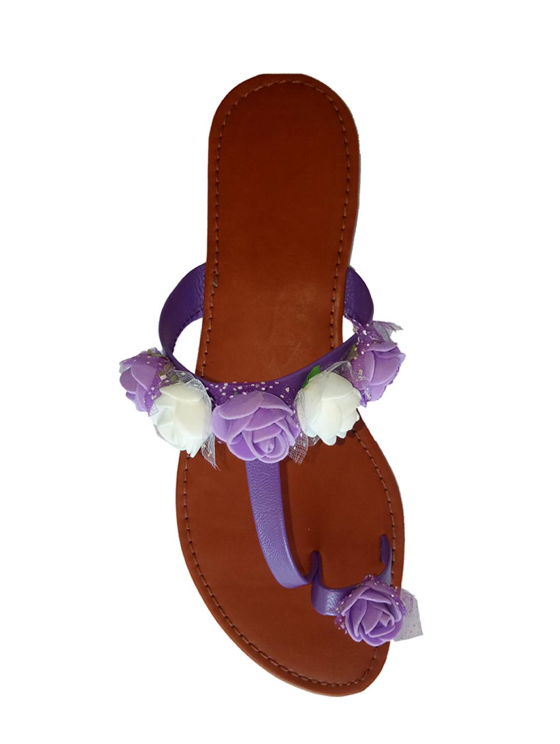 purple one toe sandals - 15964761 - Standard Image - 2