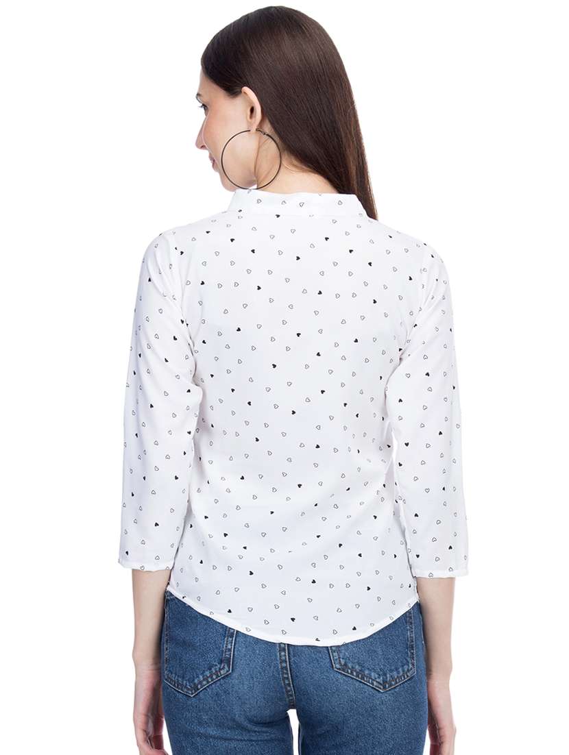 women's straight mandarin neck top - 15966510 -  Standard Image - 2