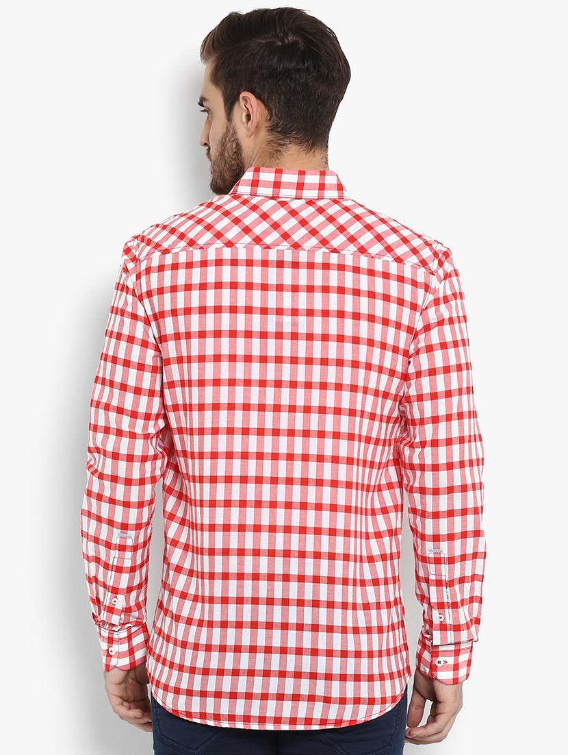 red checkered casual shirt - 15968432 - Standard Image - 2