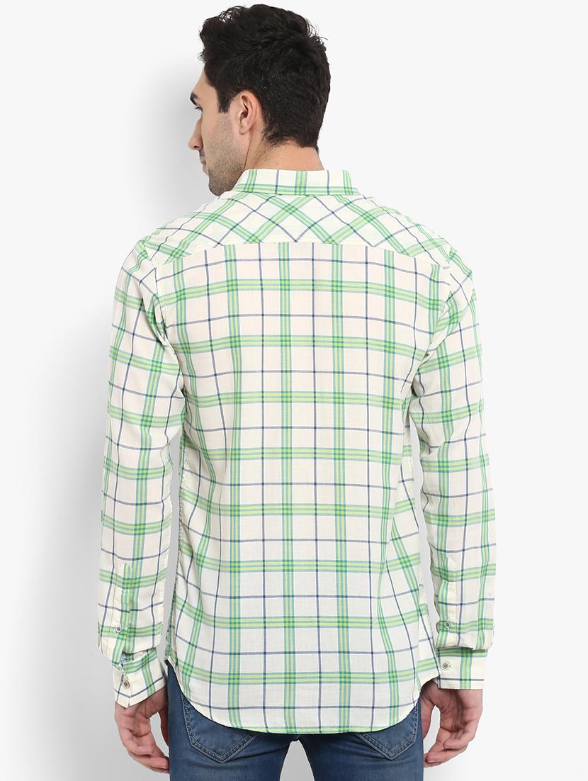 green checkered casual shirt - 15968449 - Standard Image - 2